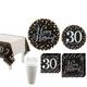 Sparkling Celebration 30th Birthday Tableware Kit for 8 Guests